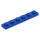 LEGO lapos elem 1x6, kék (3666)